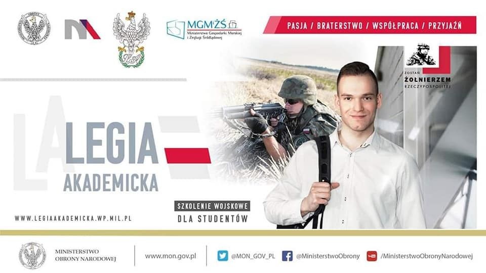 Wojsko zachęca do wstąpienia w szeregi Legii Akademickiej. Grafika nadesłana