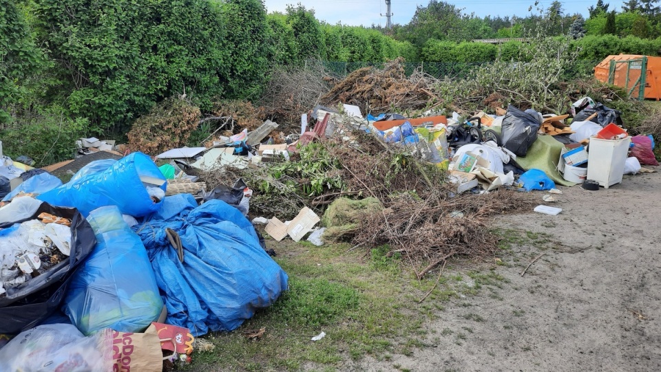 Śmieci zaleją m.in. na działkach przy ul. Wyścigowej w Bydgoszczy/fot. Ewa Kurzawa