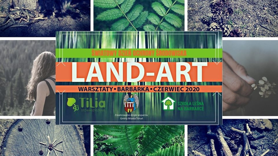 „Land Art” to akcja , która łączy artystów, ekologów oraz mieszkańców. To zaproszenie do aktywnego spędzenia czasu na łonie natury. Grafika nadesłana