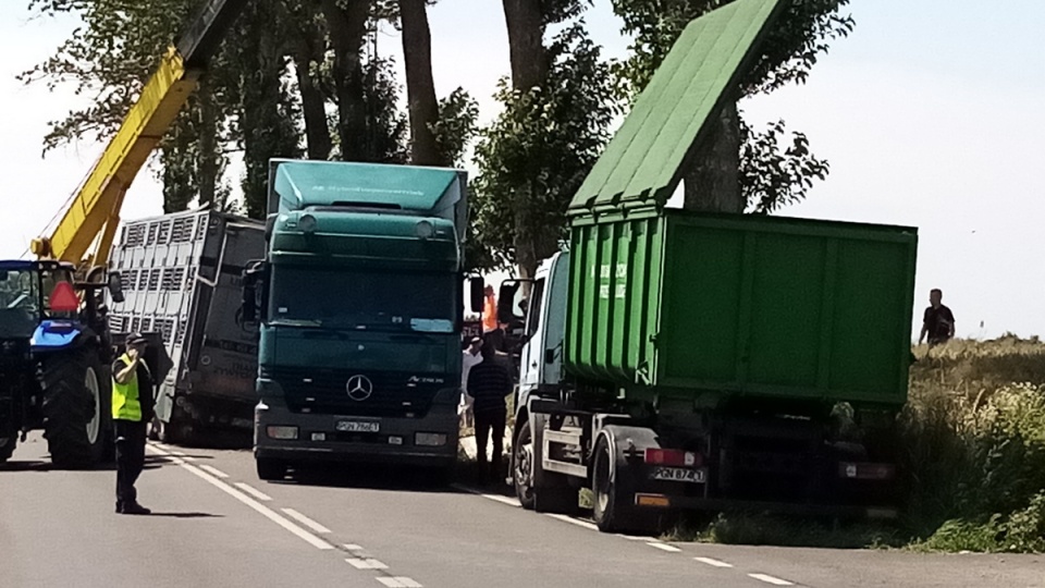 Wypadek w Żernikach koło Janowca Wielkopolskiego/fot. materiały policji