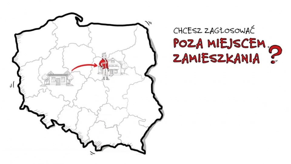 Zadbaj o swoje miejsce w spisie wyborców i prawo do udziału w wyborach. Grafika: pkw.gov.pl