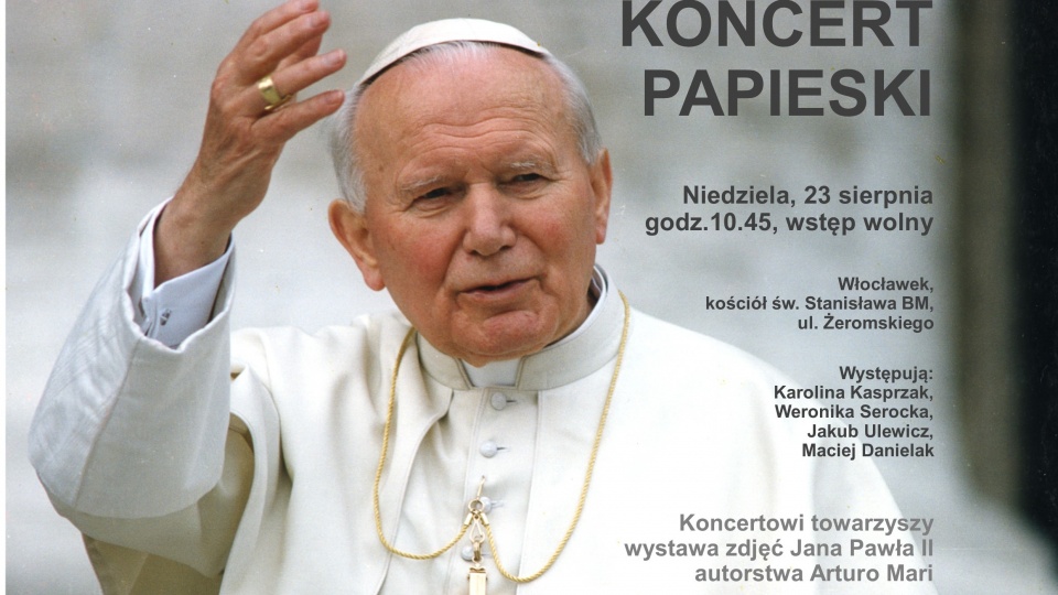 Koncert Papieski Fot. plakat