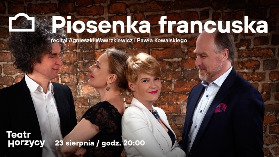 Na plenerowej scenie w weekendy prezentowane są recitale aktorów i aktorek toruńskiej sceny dramatycznej. Fot. facebook.com/TeatrHorzycyTorun