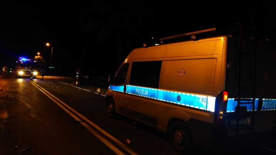 Wypadek w Brzeźnie w powiecie lipnowskim/fot. materiały policji