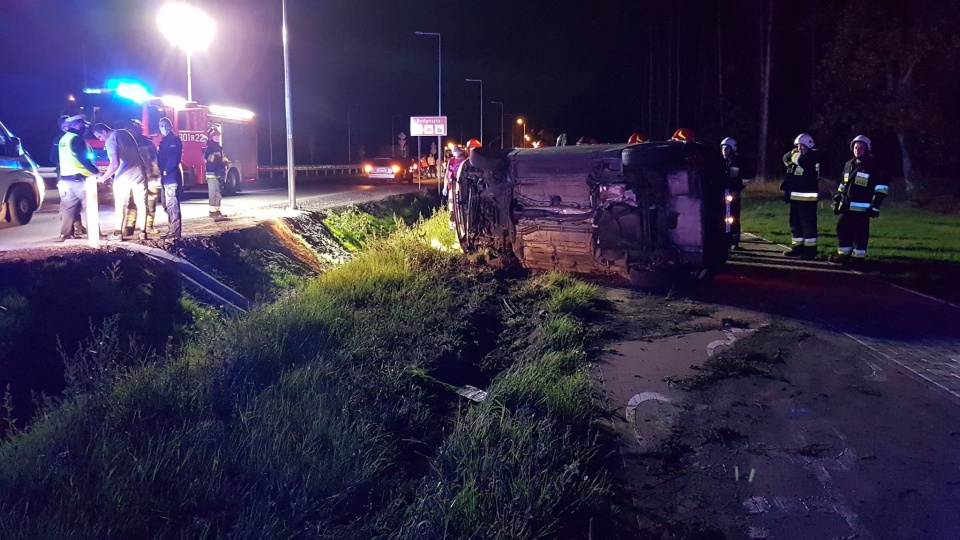 Do zdarzenia doszło między Bydgoszczą a Białymi Błotami na nowo otwartym rondzie turbinowym. Fot. Bydgoszcz998