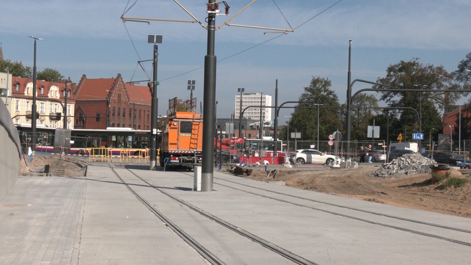 Konferencja dotycząca kursowania tramwajów na ul. Kujawskiej w Bydgoszczy/fot. Janusz Wiertel