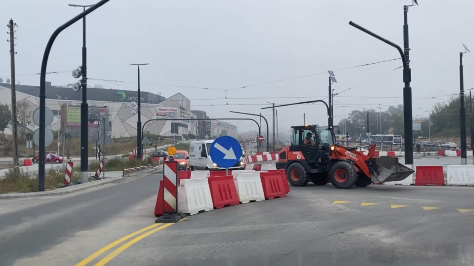 Nowa organizacja ruchu na rondzie Kujawskim w Bydgoszczy. Fot. Tomasz Kaźmierski