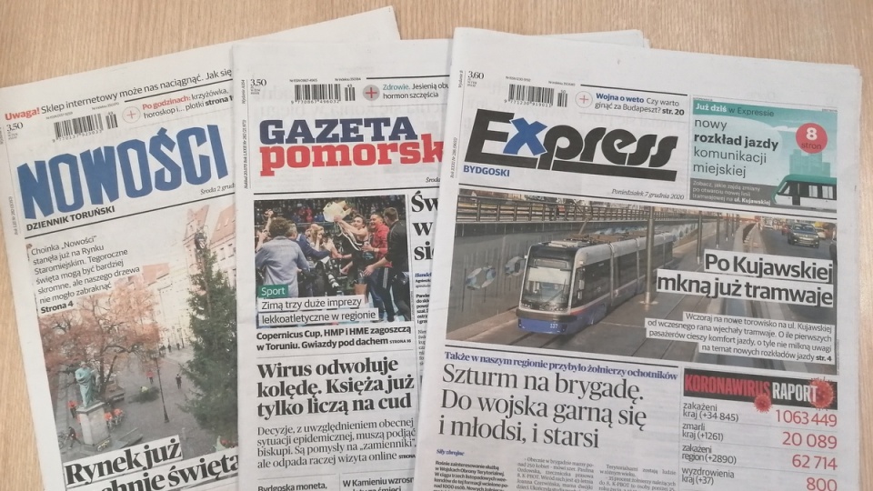 PKN Orlen przejmuje Gazetę Pomorską, Express Bydgoski i toruńskie Nowości/fot. mg