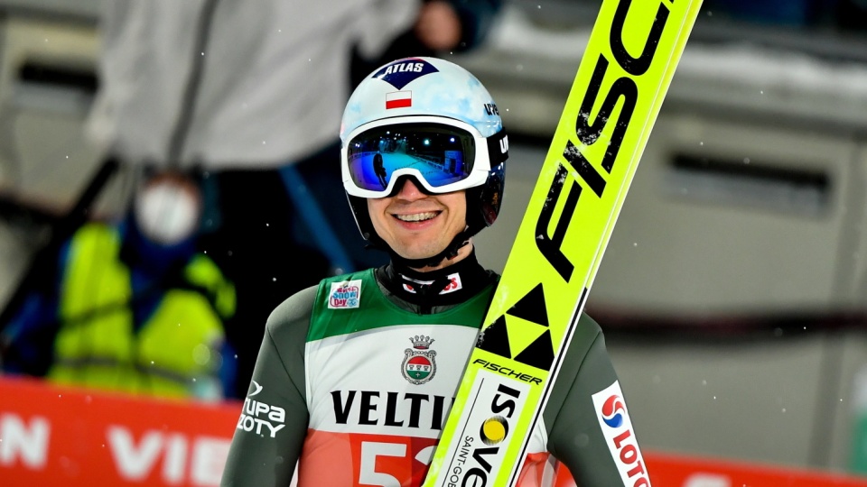 Kamil Stoch zajął drugie miejsce w inaugurującym narciarski Turniej Czterech Skoczni konkursie w Oberstdorfie. Fot. PAP/EPA