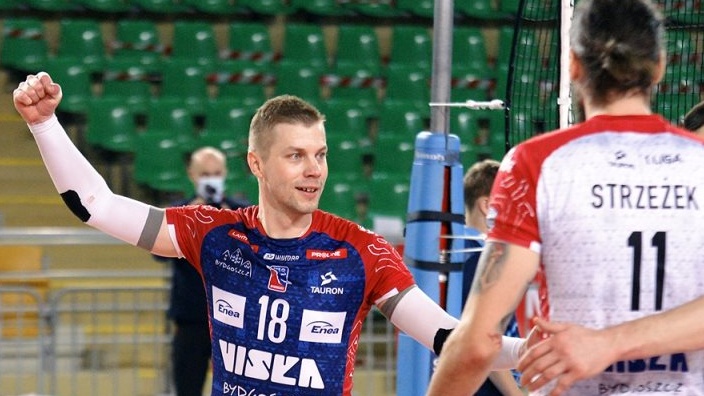 Tomasz Bonisławski został wybrany MVP meczu BKS Visła Bydgoszcz - Olimpię Sulęcin. fot. BKS VIsła Bydgoszcz/ Mateusz Bosiacki