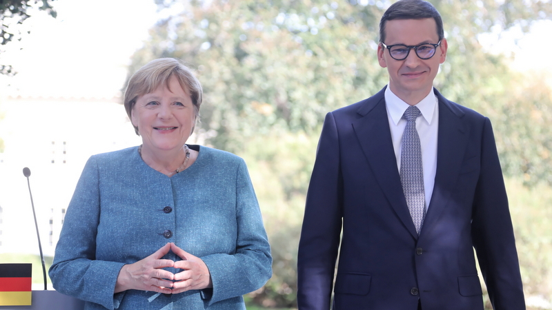 W sobotę (11 września) kanclerz Niemiec Angela Merkel odbyła wizytę do Polsce i spotkała się z premierem Mateuszem Morawieckim. To ostatnia jej podróż do Polski jako kanclerz Republiki Federalnej Niemiec./fot. PAP/Wojciech Olkuśnik