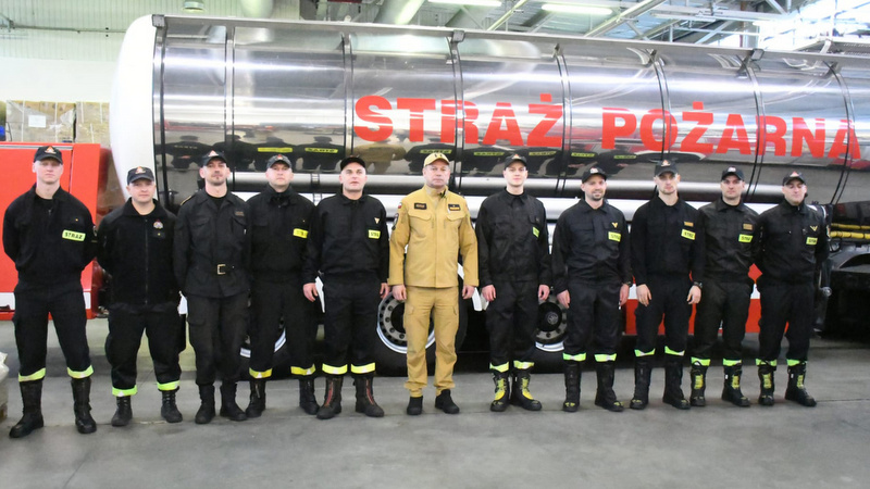 Echipa medicală poloneză pleacă în România.  Grupul include un pompier din Bytkosk