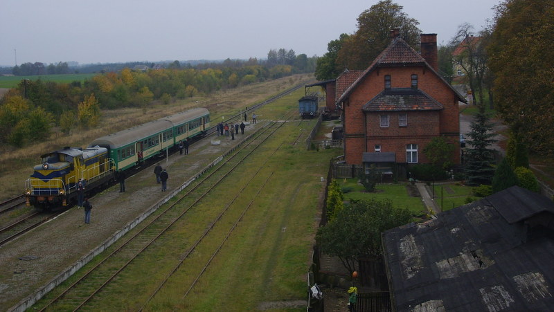 Stacja Pruszcz - Bagienica. Widok z Wieży Ciśnień./fot. Wikipedia