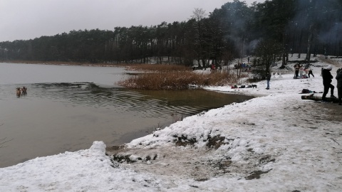 Plaża w Pieckach jest popularna nie tylko latem, jej nowa atrakcja to sauna/fot. mg