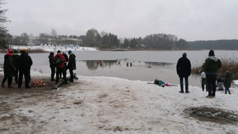 Plaża w Pieckach jest popularna nie tylko latem, jej nowa atrakcja to sauna/fot. mg