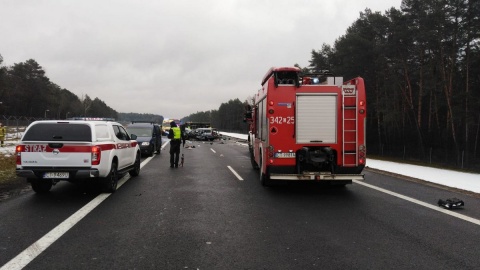 Wypadek na S-10, jedna osoba nie żyje, cztery ranne/fot. materiały policji