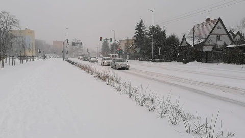 Warunki na drogach są złe - ostrzegają meteorolodzy (jw)