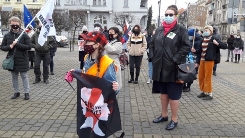 "Idziemy po swoje" - to hasło tegorocznej, szóstej już Manify, która przeszła (7.03) ulicami Bydgoszczy./fot. Tatiana Adonis
