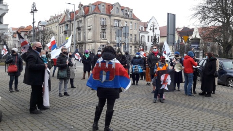 "Idziemy po swoje" - to hasło tegorocznej, szóstej już Manify, która przeszła (7.03) ulicami Bydgoszczy./fot. Tatiana Adonis