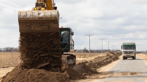 Trwa gruntowna modernizacja drogi wojewódzkiej nr 559 z Lipna do Jasienia (powiat lipnowski)/fot. Mikołaj Kuras, materiały UM