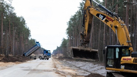 Trwa gruntowna modernizacja drogi wojewódzkiej nr 559 z Lipna do Jasienia (powiat lipnowski)/fot. Mikołaj Kuras, materiały UM