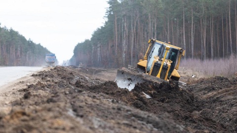 Trwa gruntowna modernizacja drogi wojewódzkiej nr 559 z Lipna do Jasienia (powiat lipnowski)/fot. Mikołaj Kuras, materiały UM