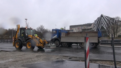 W przeddzień otwarcia prawej jezdni ul. Kujawskiej międzu Rondami Bernardyńskim a Kujawskim (jw)