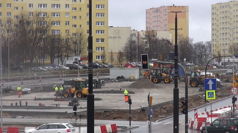 W przeddzień otwarcia prawej jezdni ul. Kujawskiej międzu Rondami Bernardyńskim a Kujawskim (jw)