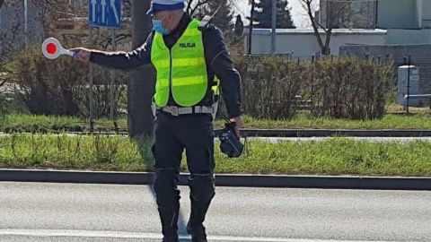 Bydgoska „drogówka” włączyła się w ogólnopolską akcję „Patrz w lusterko motocykle są wszędzie”. Fot. Policja