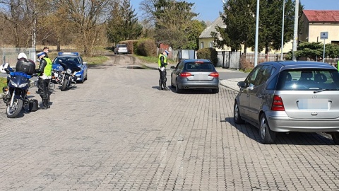 Bydgoska „drogówka” włączyła się w ogólnopolską akcję „Patrz w lusterko motocykle są wszędzie”. Fot. Policja