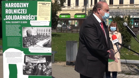 Wystawa „Tu rodziła się Solidarność rolników” na pl. Teatralnym w Bydgoszczy/fot. jw