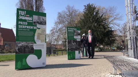 Wystawa „Tu rodziła się Solidarność rolników” na pl. Teatralnym w Bydgoszczy/fot. jw