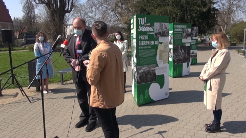 Wystawa „Tu rodziła się Solidarność rolników” na pl. Teatralnym w Bydgoszczy/fot. jw