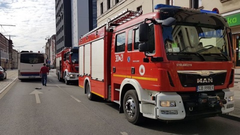 Wypadek u zbiegu ulic Dworcowej i Unii Lubelskiej./fot. Bydgoszcz 998