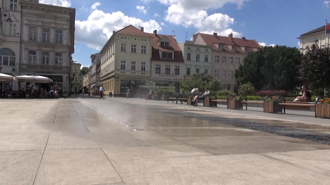 Kurtyna wodna na Starym Rynku w Bydgoszczy (jw)