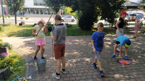 Wakacyjna strefa zabawy powstała przy Ośrodku Kultury Sportu i Rekreacji w Świeciu. Fot. Marcin Doliński