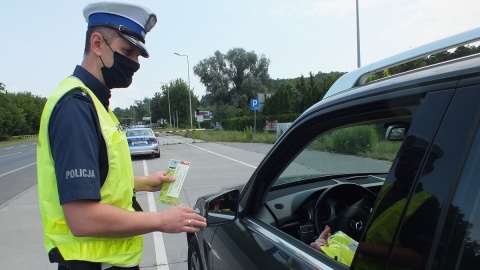 25 lipca jest dniem Świętego Krzysztofa - patrona kierowców. Tego dnia obchodzony jest również Ogólnopolski Dzień Bezpiecznego Kierowcy. Fot. Policja