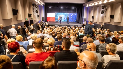 Donald Tusk w Nakle. Fot. PAP/Tytus Żmijewski