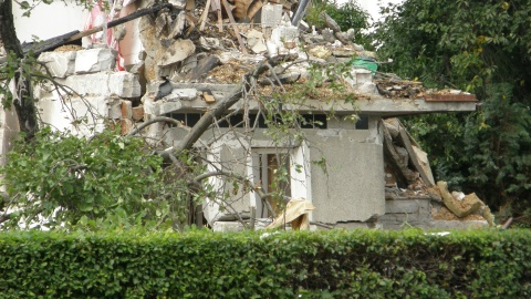 Gruzowisko po wybuchu gazu w Toruniu (jw)