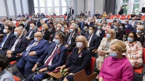 Minister wziął udział w uroczystości z okazji 40-lecia Szpitala Uniwersyteckiego nr 2 im. dr Jana Biziela. Fot. PAP/Tytus Żmijewski