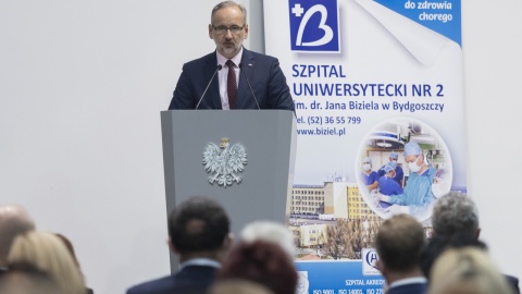 Minister wziął udział w uroczystości z okazji 40-lecia Szpitala Uniwersyteckiego nr 2 im. dr Jana Biziela. Fot. PAP/Tytus Żmijewski