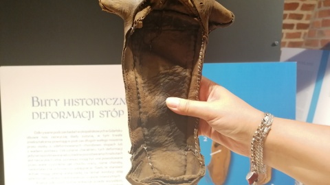 Ekspozycja „Każdy krok zostawia ślad" prezentuje historyczne obuwie ze zbiorów Muzeum Archeologicznego w Gdańsku/fot. Iwona Muszytowska-Rzeszotek
