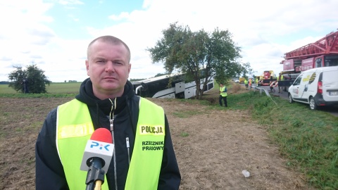 Autobus wjechał do rowu. 31 dzieci z Bydgoszczy na obserwacji w szpitalach/fot./ Michał Zaręba