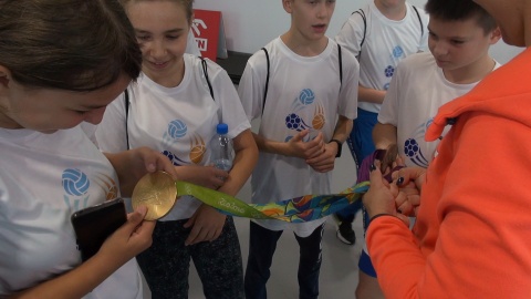 Medalistki olimpijskie uczyły dzieci wiosłować na Brdzie/fot. Janusz Wiertel