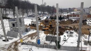 Las betonowych słupów w centrum miasta Gdzie W Bydgoszczy [zdjęcia]