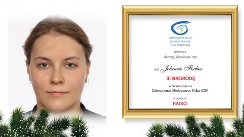 Jolanta Fischer z PR PiK z nagrodą w konkursie Dziennikarz Medyczny Roku 2020