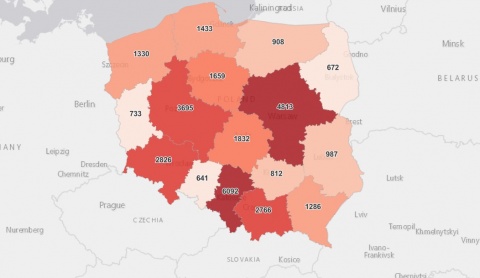 Nowy raport: prawie 33 tys. nowych zakażeń w Polsce Zmarły 653 osoby