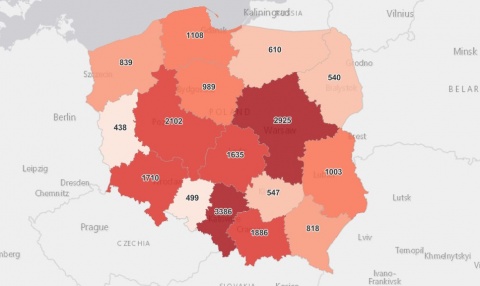Raport MZ: Ponad 21 tys. nowych zakażeń w Polsce, 803 osoby nie żyją