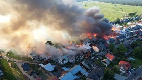 Spłonęło kilkadziesiąt budynków. Gigantyczyny pożar w Nowej Białej