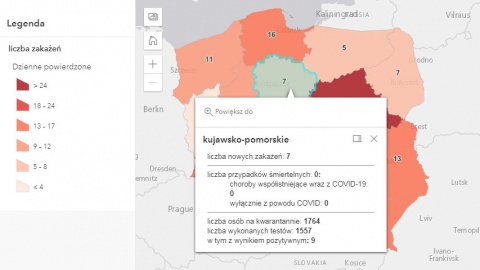 Koronawirus w Polsce: 197 nowych zakażeń, 7 w Kujawsko-Pomorskiem